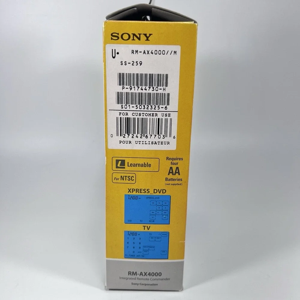 Sony RM-AX4000 Integrated Remote Commander Touchscreen Remote. Used, Pro Tested